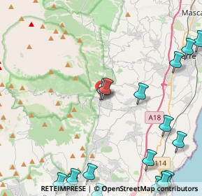 Mappa Via Pittore Sciuti, 95019 Zafferana Etnea CT, Italia (7.571)