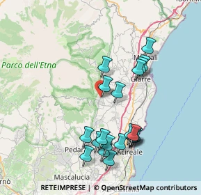 Mappa Piazza Ballo Europa, 95019 Zafferana Etnea CT, Italia (8.711)