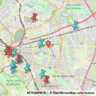 Mappa Via Tor Dè Schiavi, 00171 Roma RM, Italia (3.33071)