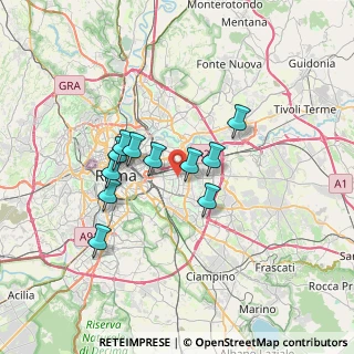 Mappa Via Tor Dè Schiavi, 00171 Roma RM, Italia (5.87636)