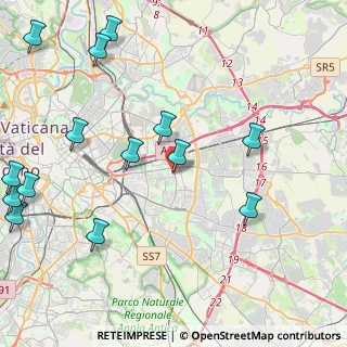 Mappa Via Tor Dè Schiavi, 00171 Roma RM, Italia (5.95786)