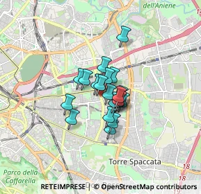 Mappa Via Tor Dè Schiavi, 00171 Roma RM, Italia (0.992)