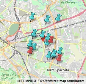 Mappa Via Tor Dè Schiavi, 00171 Roma RM, Italia (1.48667)