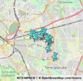 Mappa Via Tor Dè Schiavi, 00171 Roma RM, Italia (0.84364)