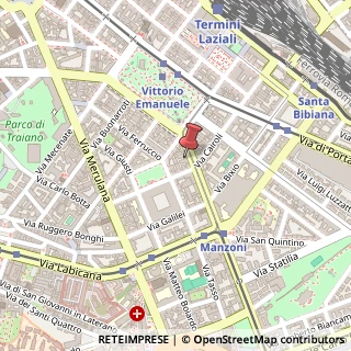 Mappa Via Emanuele Filiberto, 33, 00185 Roma, Roma (Lazio)