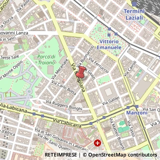 Mappa Via Merulana, 203, 00185 Roma, Roma (Lazio)