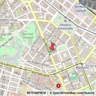 Mappa Via Merulana, 88, 00185 Roma, Roma (Lazio)
