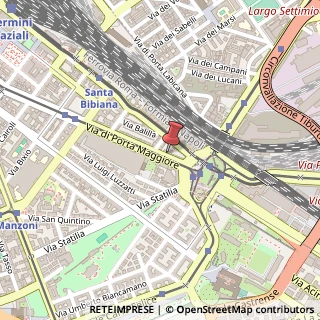 Mappa Via di Porta Maggiore, 83, 00185 Roma, Roma (Lazio)
