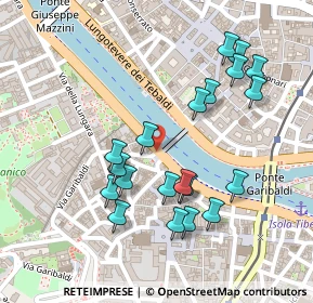 Mappa Piazza Trilussa, 00165 Roma RM, Italia (0.2505)