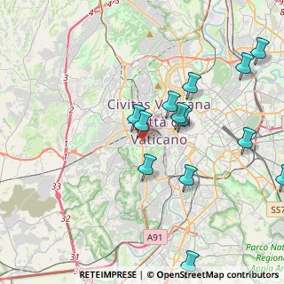 Mappa Via Pio IV, 00165 Roma RM, Italia (4.60538)
