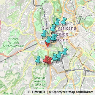Mappa Via Pio IV, 00165 Roma RM, Italia (1.45643)