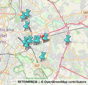 Mappa Via Oreste Mattirolo, 00171 Roma RM, Italia (3.40545)