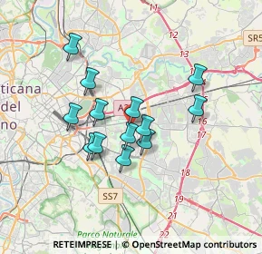 Mappa Via Oreste Mattirolo, 00171 Roma RM, Italia (2.94538)