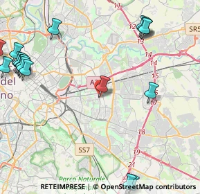 Mappa Via Oreste Mattirolo, 00171 Roma RM, Italia (6.47444)