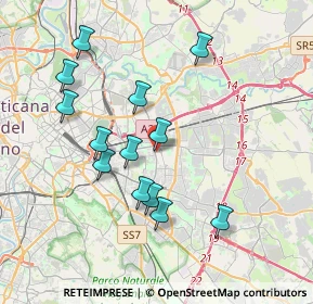 Mappa Via Oreste Mattirolo, 00171 Roma RM, Italia (3.82692)