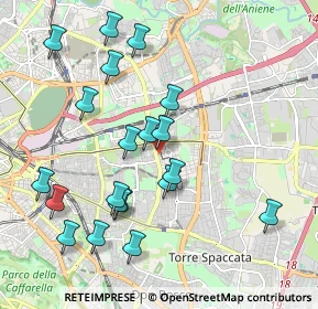 Mappa Via Oreste Mattirolo, 00171 Roma RM, Italia (2.217)