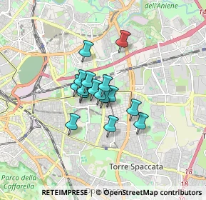 Mappa Via Oreste Mattirolo, 00171 Roma RM, Italia (1.065)