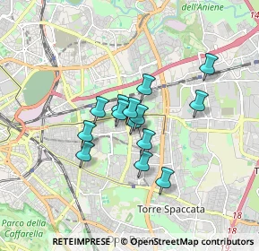 Mappa Via Oreste Mattirolo, 00171 Roma RM, Italia (1.23357)