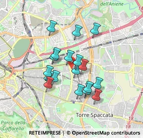 Mappa Via Oreste Mattirolo, 00171 Roma RM, Italia (1.49111)