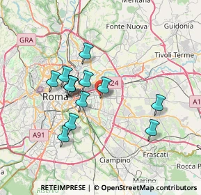 Mappa Via Pietro Romualdo Pirotta, 00171 Roma RM, Italia (6.42154)