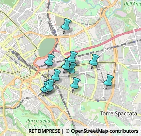 Mappa Via Sorrento, 00177 Roma RM, Italia (1.39385)