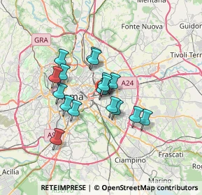 Mappa Via Sorrento, 00177 Roma RM, Italia (5.38529)