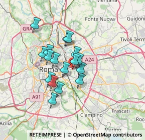 Mappa Viale Telese, 00177 Roma RM, Italia (5.36765)