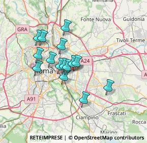 Mappa Piazza Teofrasto, 00171 Roma RM, Italia (5.76133)