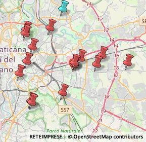 Mappa Via Olevano Romano, 00171 Roma RM, Italia (4.40063)