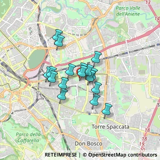 Mappa Via Olevano Romano, 00171 Roma RM, Italia (1.31294)