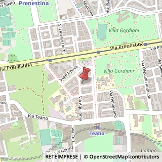 Mappa Via Aquilonia, 27, 00177 Roma, Roma (Lazio)