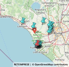 Mappa 00050 Fiumicino RM, Italia (13.554)