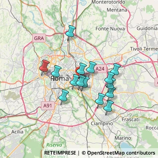 Mappa Via di Villa Lauricella, 00178 Roma RM, Italia (6.05533)