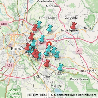 Mappa Via Calabritto, 00132 Roma RM, Italia (6.681)
