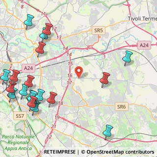 Mappa Via Calabritto, 00132 Roma RM, Italia (6.6135)