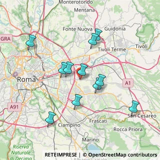 Mappa Via Grottaminarda, 00132 Roma RM, Italia (7.36818)