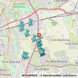 Mappa Via di Valle Bagnata, 00132 Roma RM, Italia (1.86231)