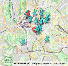 Mappa Via di Santa Dorotea, 00165 Roma RM, Italia (1.3995)