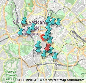 Mappa Via di Santa Dorotea, 00165 Roma RM, Italia (1.404)