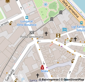 Mappa Via della Scala, 00153 Roma RM, Italia (0.05417)
