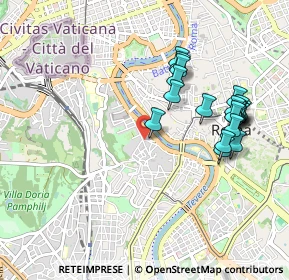 Mappa Via di Santa Dorotea, 00153 Roma RM, Italia (1.0415)