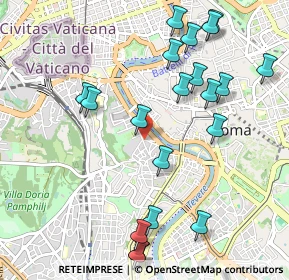 Mappa Via di Santa Dorotea, 00153 Roma RM, Italia (1.2315)