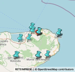 Mappa Piazza Martiri delle Foibe, 71018 Vico del Gargano FG, Italia (13.90421)