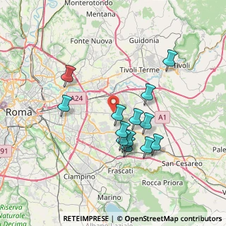 Mappa Ponte Di Nona- Prenestina, 00132 Roma RM, Italia (6.87857)
