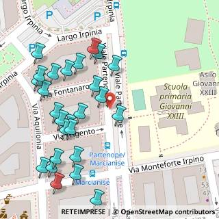 Mappa Via Frigento, 00177 Roma RM, Italia (0.08077)