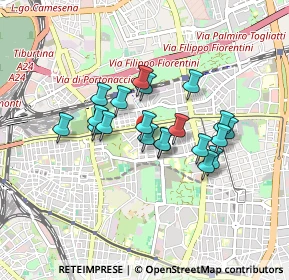 Mappa Via Fontanarosa, 00177 Roma RM, Italia (0.704)