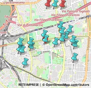 Mappa Via Fontanarosa, 00177 Roma RM, Italia (1.0305)