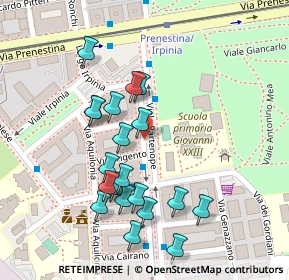 Mappa Via Frigento, 00177 Roma RM, Italia (0.1245)