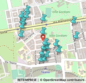 Mappa Via Frigento, 00177 Roma RM, Italia (0.2505)