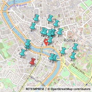 Mappa Via di S. Bartolomeo de' Vaccinari, 00186 Roma RM, Italia (0.441)